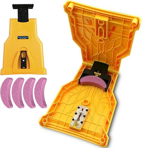 aiMaKE Afilador de dientes de motosierra, afilador de dientes portátil de hoja de motosierra, herramientas portátiles de afilado rápido para sierra