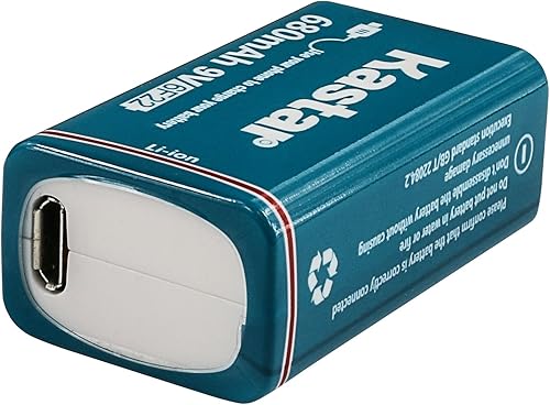 Miniatura 3 de Kastar Paquete de 2 baterías recargables de polímero de iones de litio micro USB de 9 V LI9V funciona con juguetes, reloj, multímetro, cámara