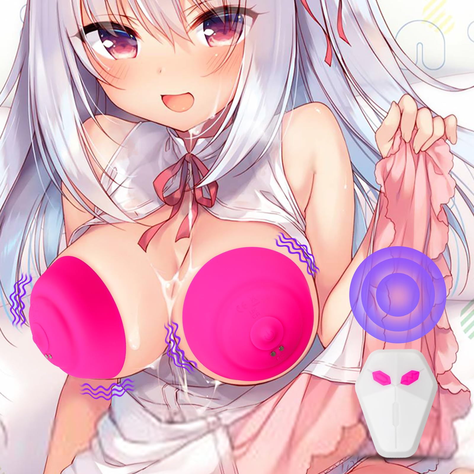 Amazon | Soxeeh 乳首バイブ バイブ ローター 乳首攻め 乳首責め 乳首開発 10種類振動モード 無線遠隔操作 リモコン付き  USB充電式 IPX7防水 男女兼用 | Soxeeh | バイブ