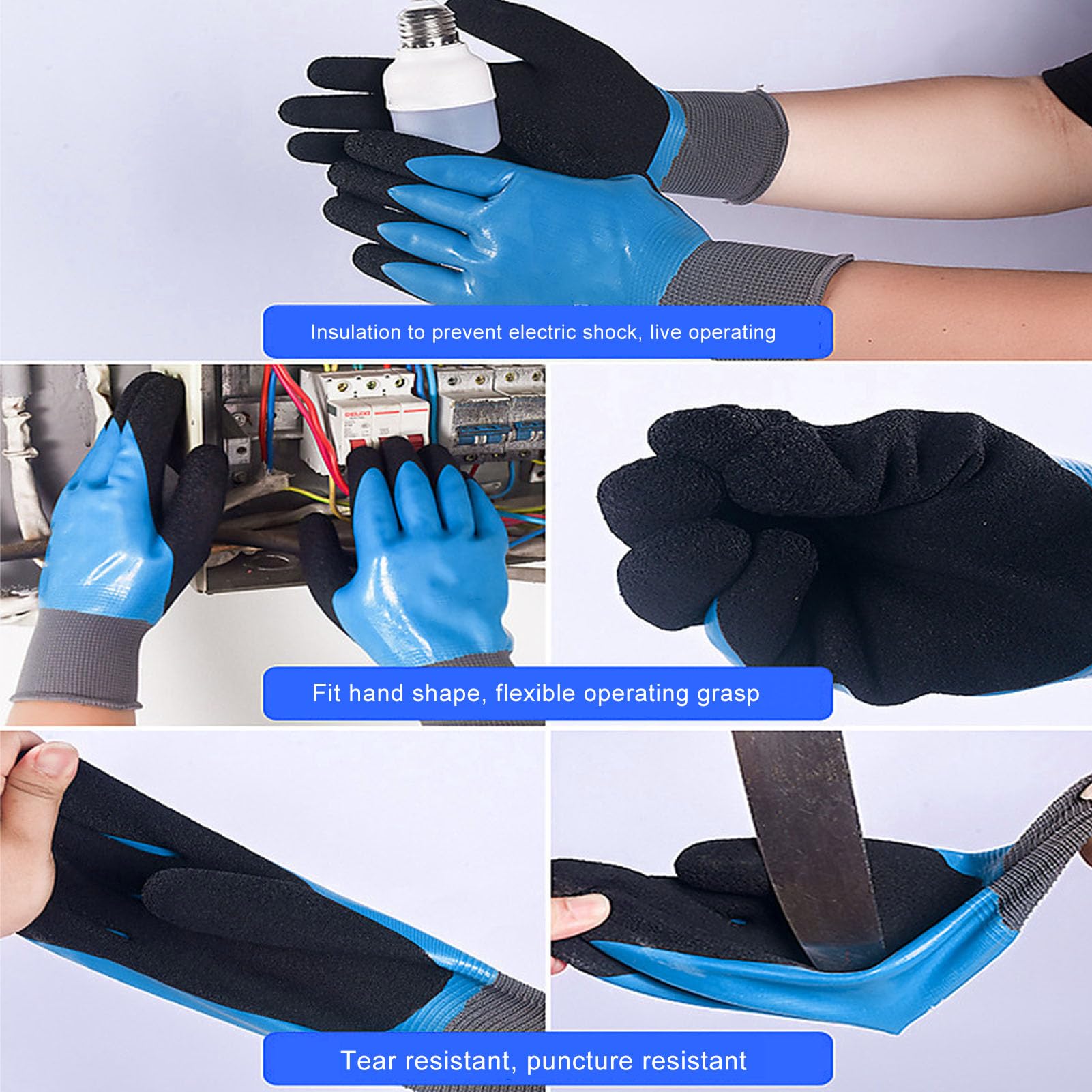 Guanti Protettivi Per Guardalinee In Pelle Ad Alta Italia - Foto 10