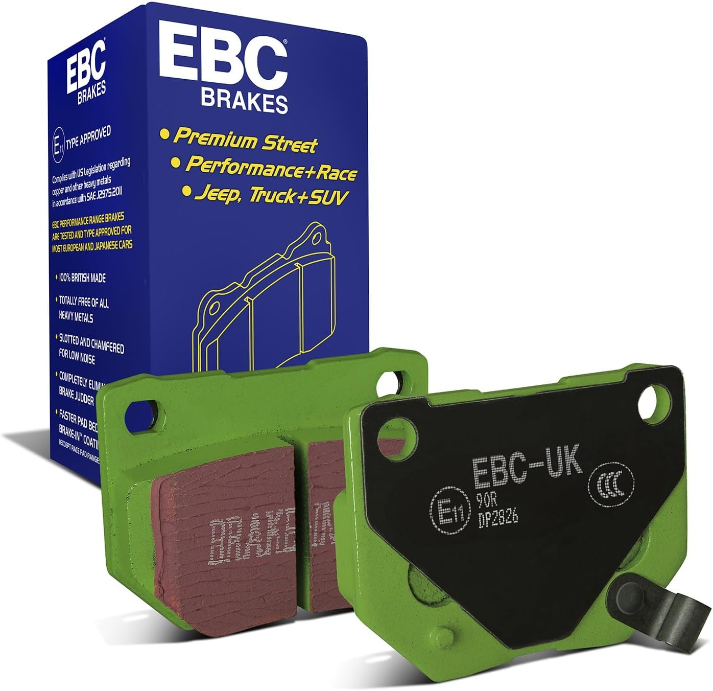 EBC Brakes DP2826 Greenstuff 2000 Series Sport Brake Pad