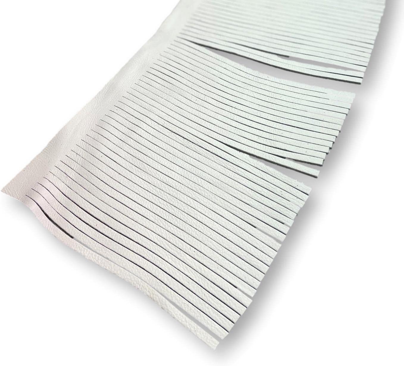 Leather Fringe Sold by The Foot (4 FT, Black)