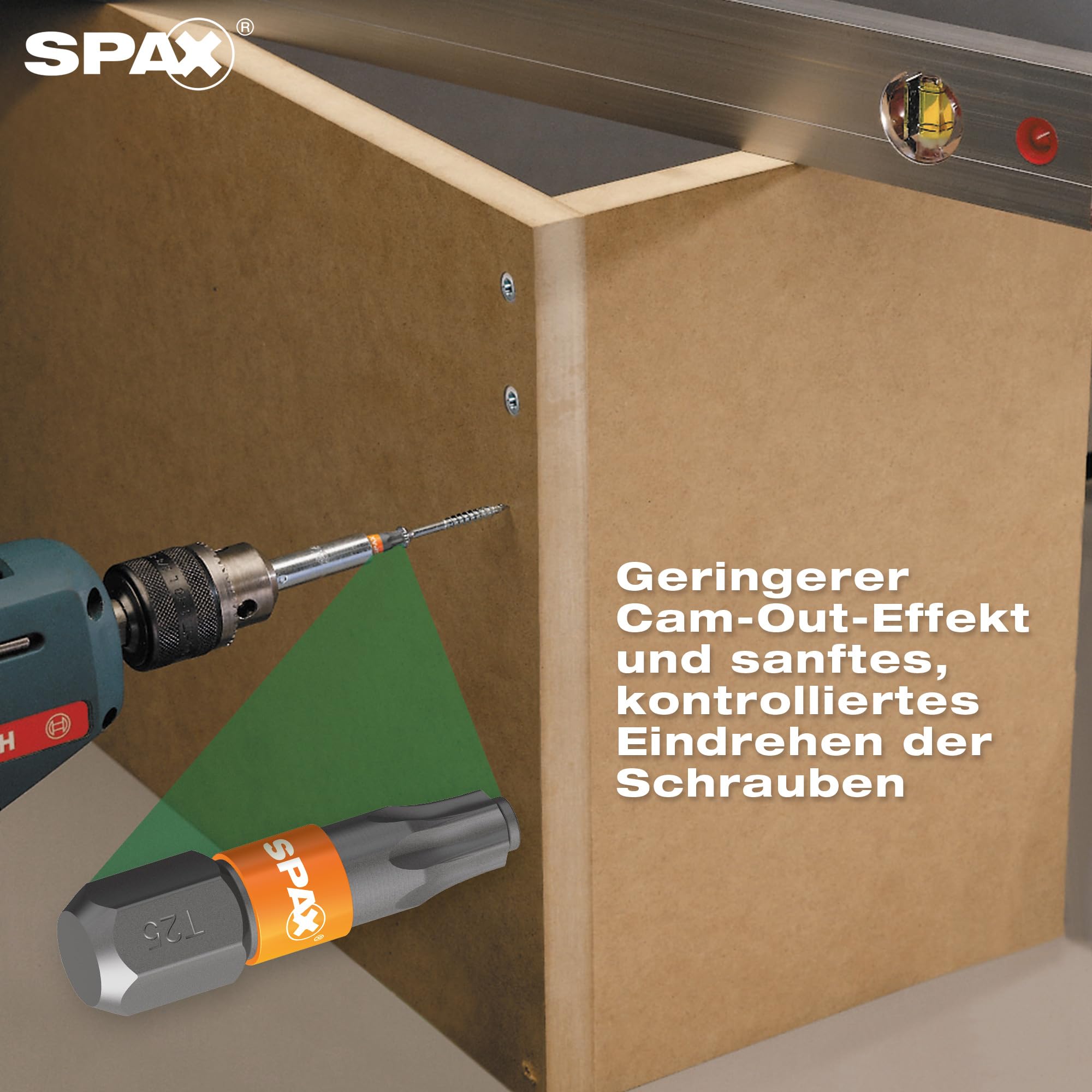 SPAX BITbox T-STAR plus, Schnellwechsel-Bithalter, 6 Bits: T10, T15, T20, T25, T30, T40 in 25 mm - 4000007899019