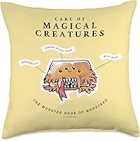 Vista 1 de Harry Potter Care of Magical Creatures - Almohada de libro, 18 x 18 pulgadas, multicolor