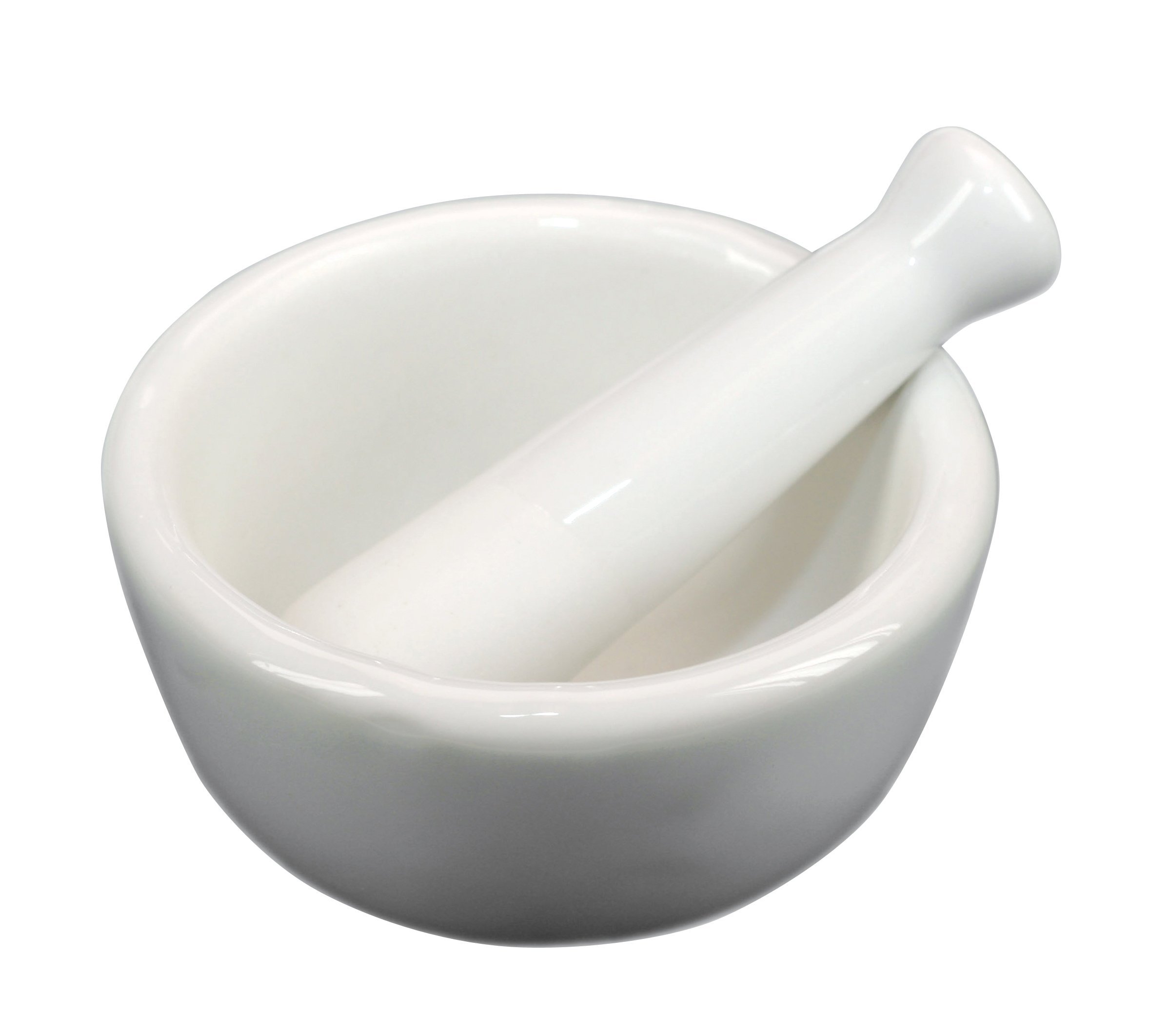 Fox Run Porcelain Mortar & Pestle, White, 1.5-Inch
