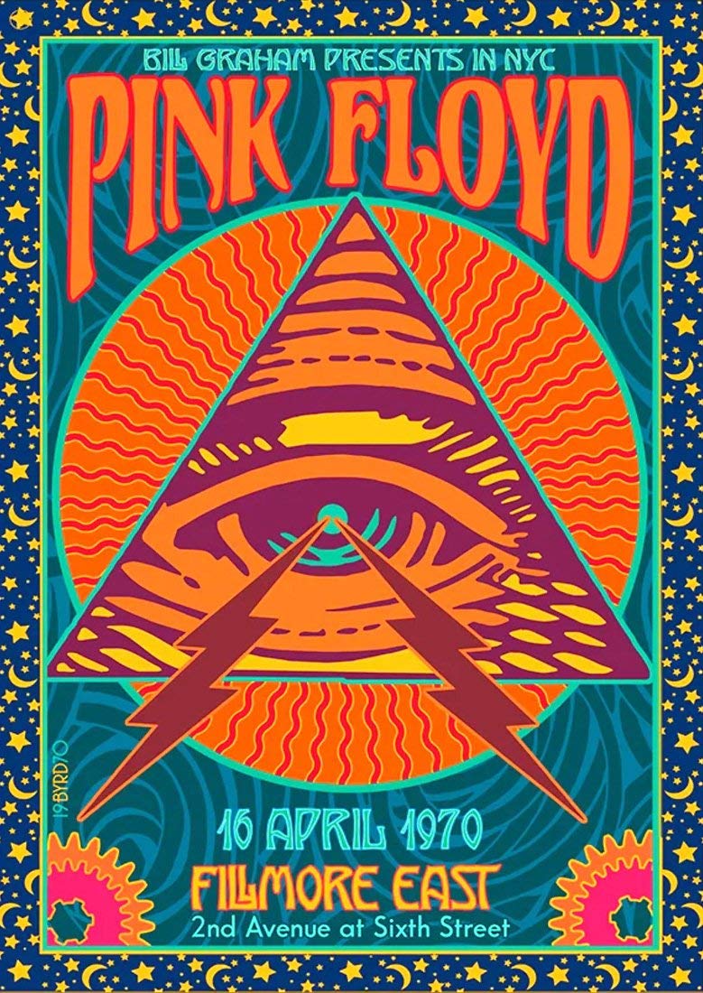 Tallenge - Pink Floyd Live at Fillmore East 1970 - Music Concert Poster - Classic Rock Music Collection - Magnet (4 x 6 inches) - Multi - Colour