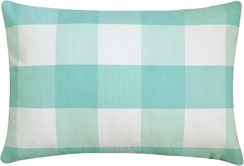 Miniatura 10 de The HomeCentric Juego de 2 fundas decorativas de color lavanda, fundas de almohada de 16 x 16 pulgadas (15.7 x 15.7 in), a cuadros de búfalo de