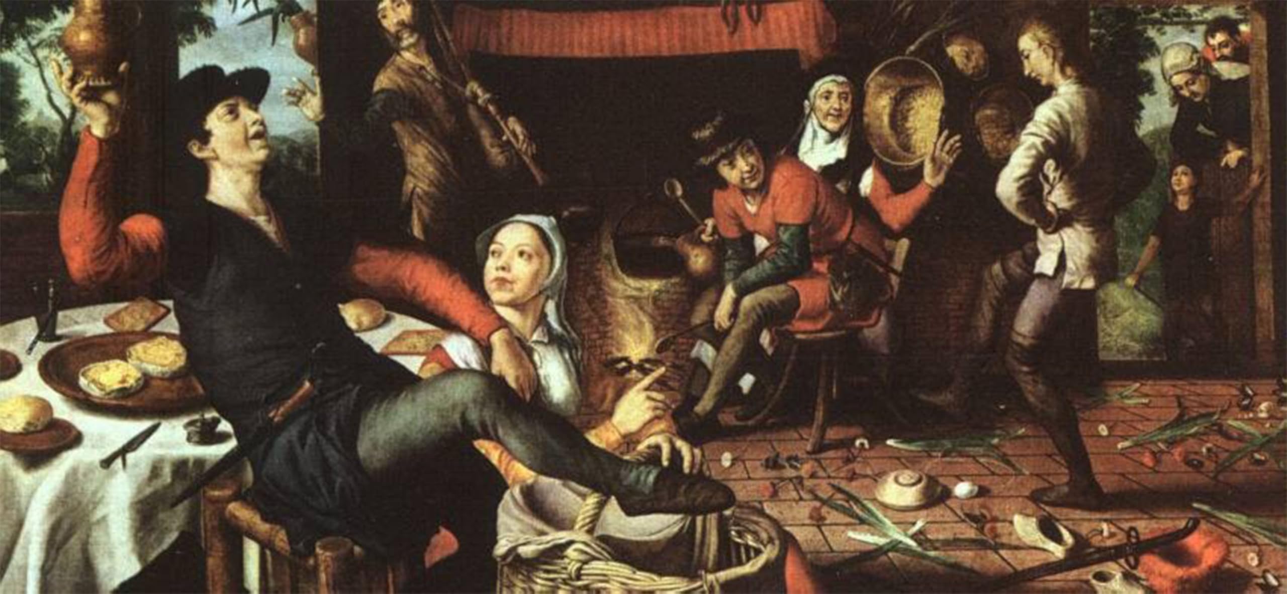 Serendipitp No Frame Abstract Painting Mural Print Picture Wall Decor Painting The Egg Dance By Pieter Aertsen Vintage Wall Artwork For Home Decor 60X90cm