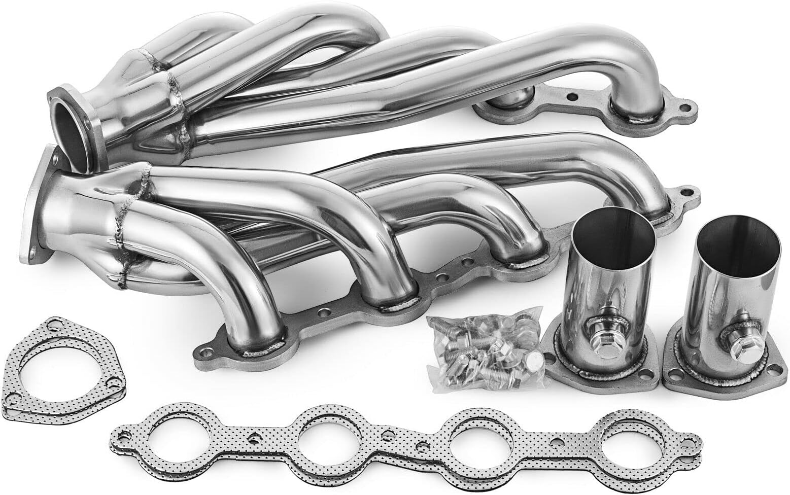 Exhaust Header, Universal LS Swap S10 Conversion Headers (LS1, LS2, LS3, LS6, LS Engines) Truck & SUV, 4.8L, 5.3L, 5.7L, 6.0L, 6.2L Engines, V8 engines ONLY(Models Shown in Figure II)