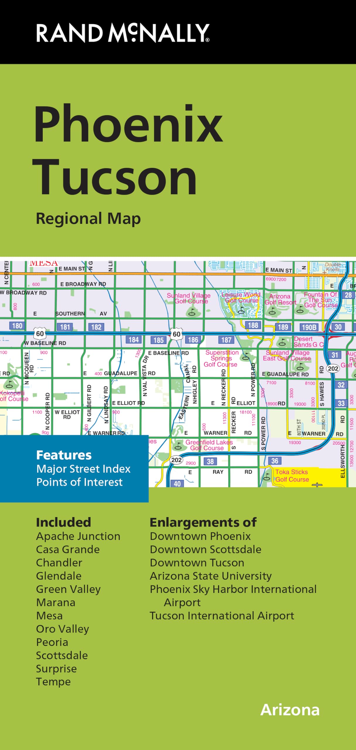 Rand McNally Rand McNally Folded Map: Phoenix Tucson Regional Map
