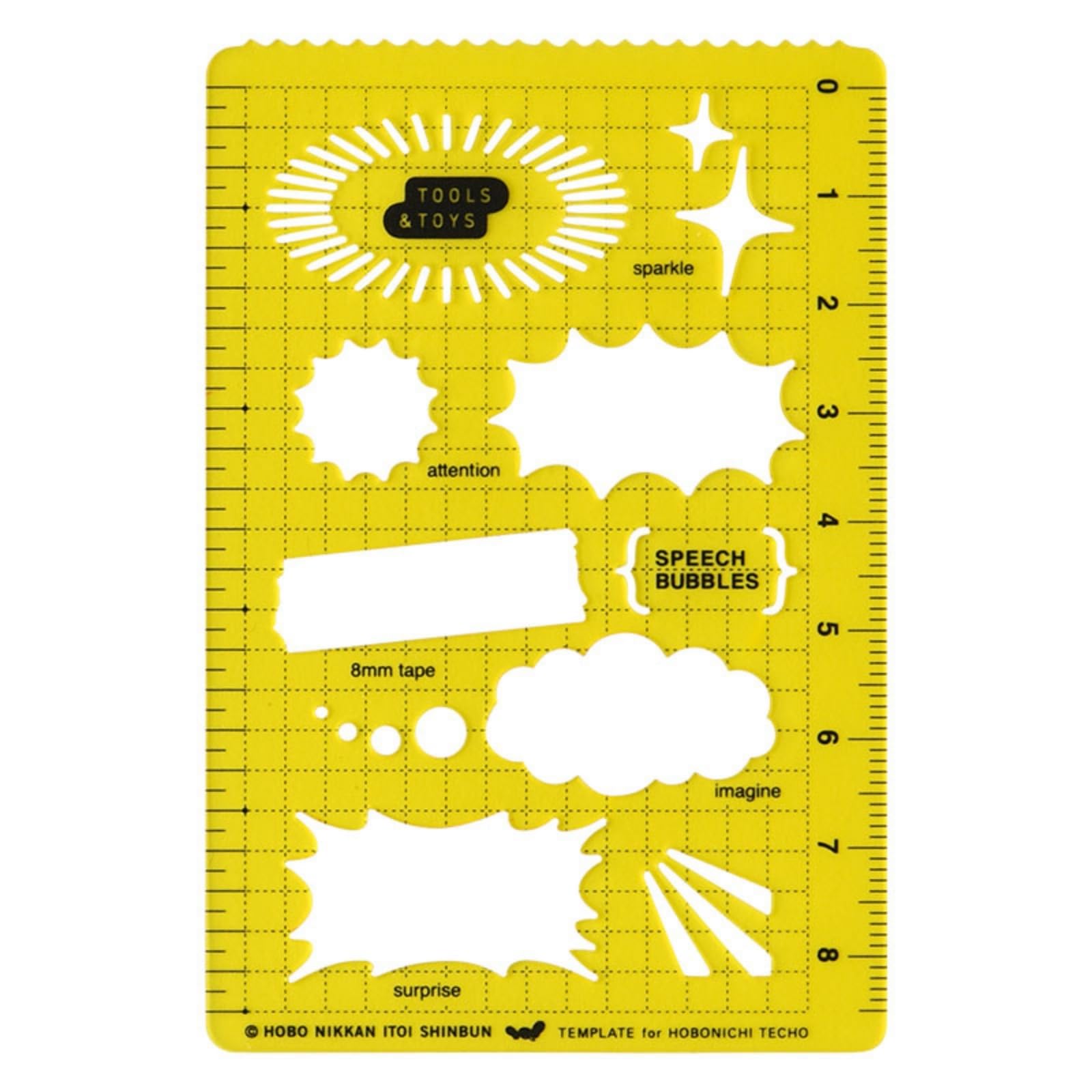 Hobonichi Techo Accessories Hobonichi Stencil - Speech Bubbles