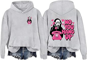 No You Hang Up Sweatshirt No You Hang Up Ghostface Sweatshirt Funny Halloween Scream Hoodie