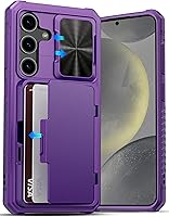 Vista 20 de ATATOO Funda para Samsung Galaxy S24 FE con tarjetero (almacena 4-5 tarjetas) [bloqueo RFID] y cubierta de cámara deslizante, protección de grado