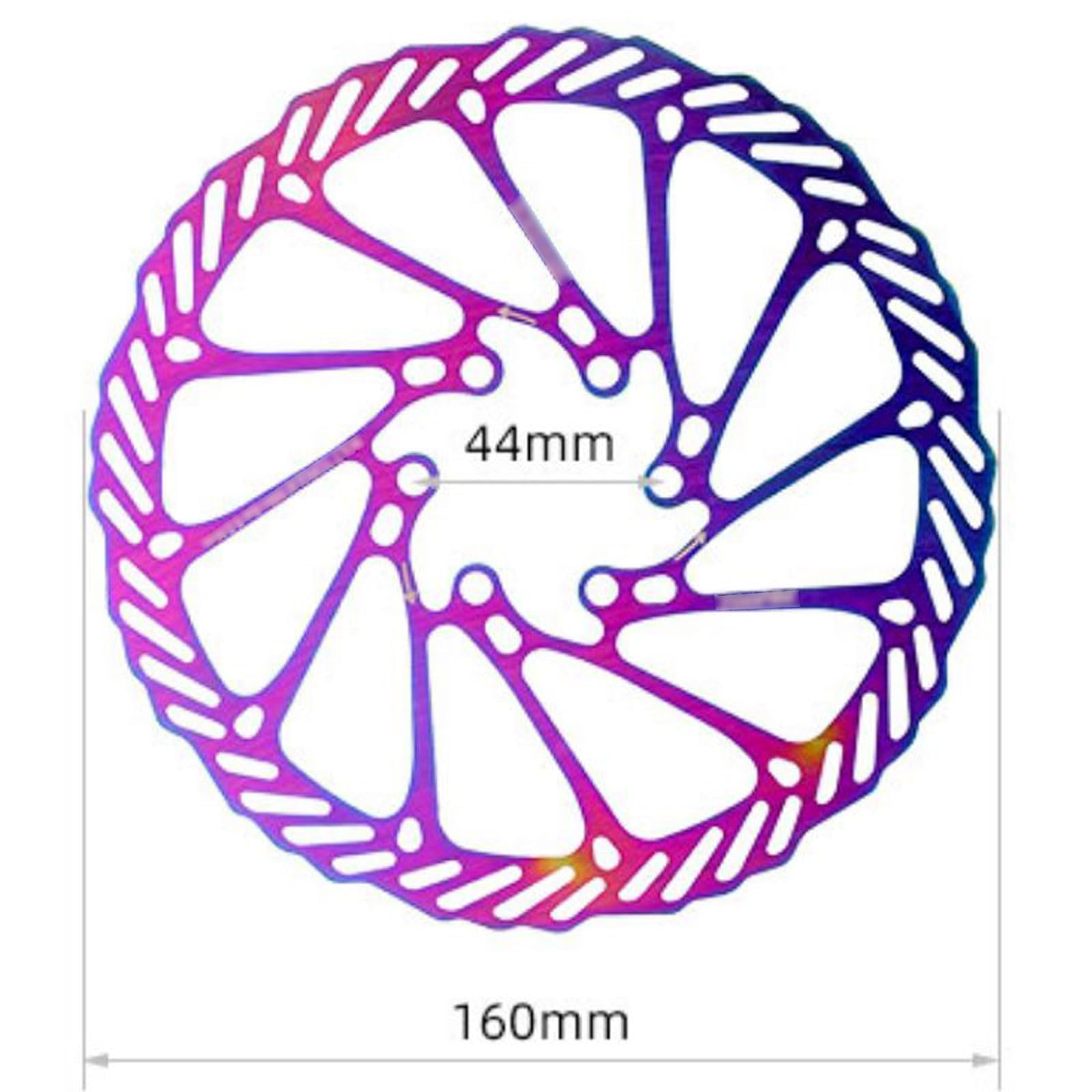 Rotore del freno a disco for bici da 160 mm/180 mm ad alte prestazioni – Acciaio inossidabile, 6 bulloni,