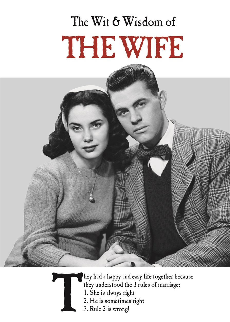 The Wit & Wisdom of the Wife by Emotional Rescue (Hardback Book)