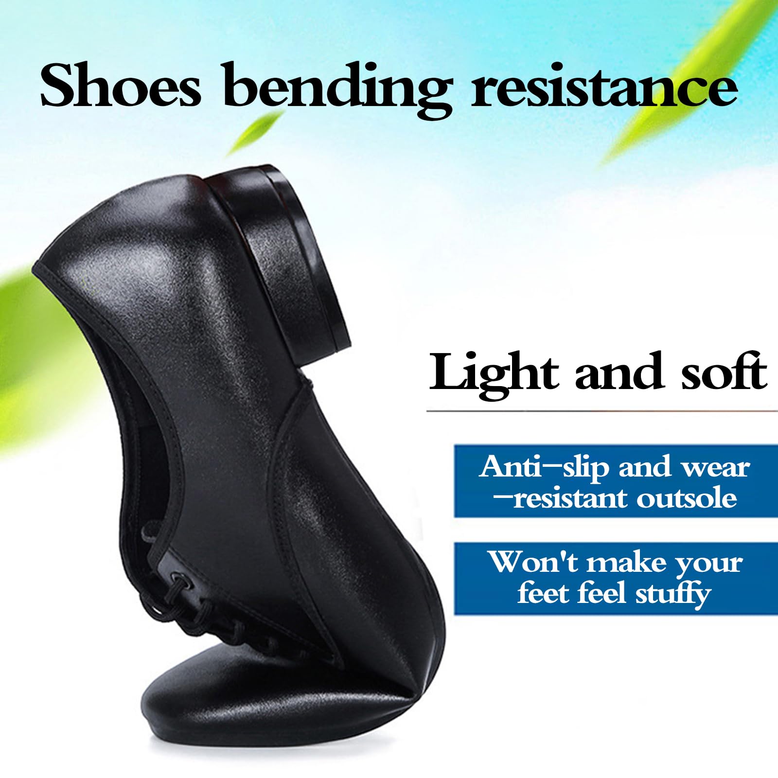Scarpe Ballo Stringate Uomo Tacco Basso Piede Ammortizzato