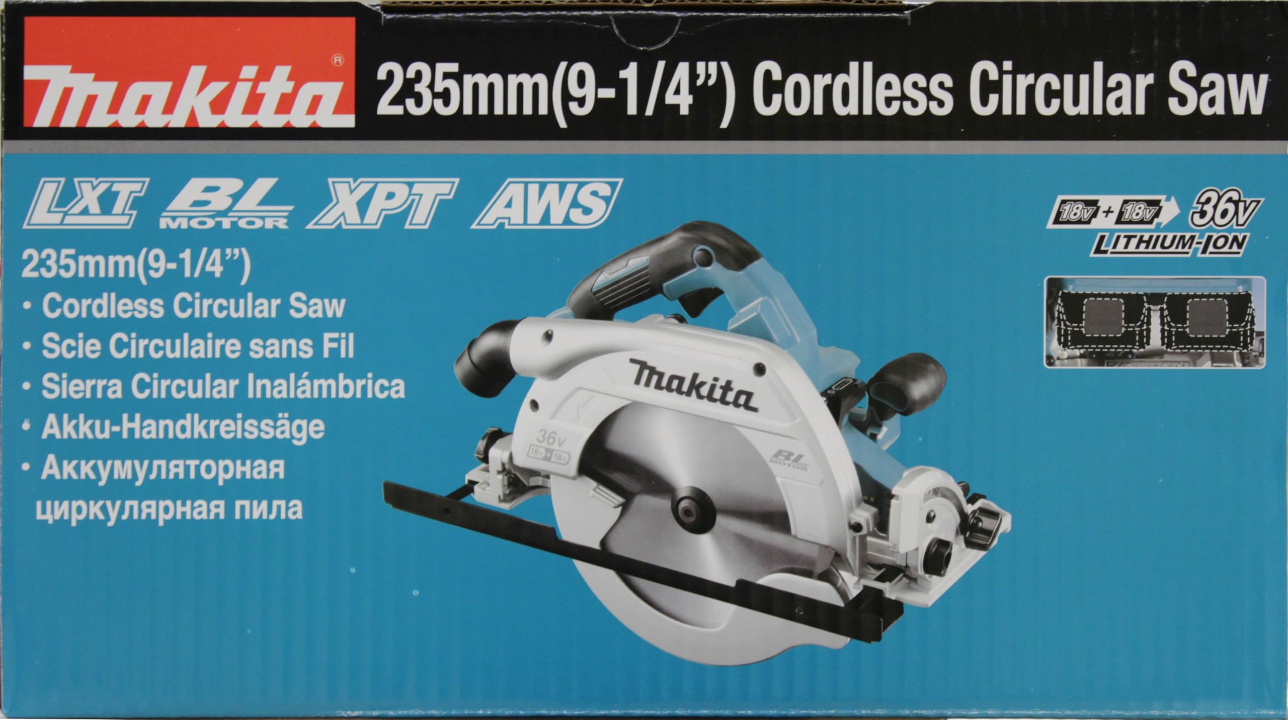 MAKITA DHS900ZU - Sierra circular 235mm 18vx2 lxt aws + adt