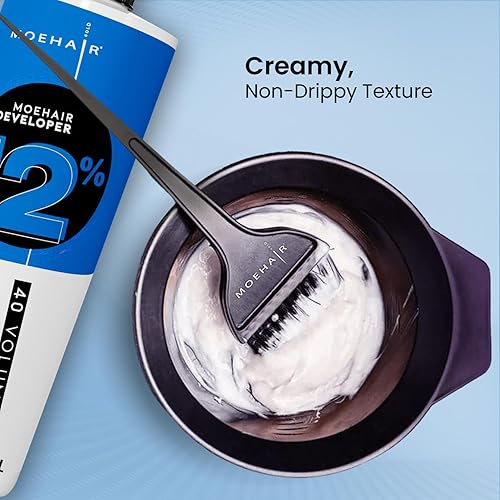 Miniatura 5 de Moehair Desarrollador de color para el cabello Crème 40 volumen12% de peróxido de hidrógeno, desarrollador profesional del cabello para tintes más