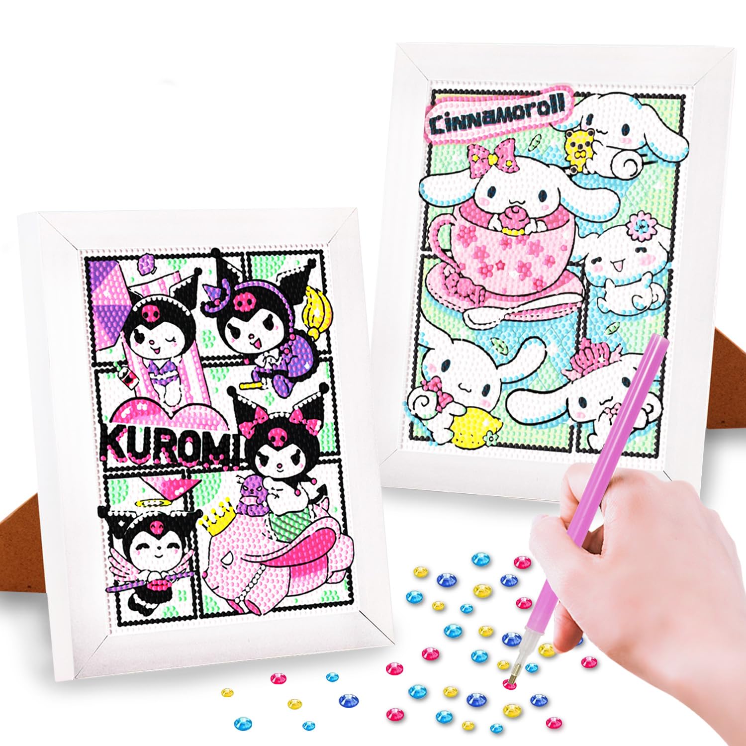 Diamond Painting Fleur,Broderie Diamant Kit Complet,5D Peinture Diamant Pour Enfant-Adulte