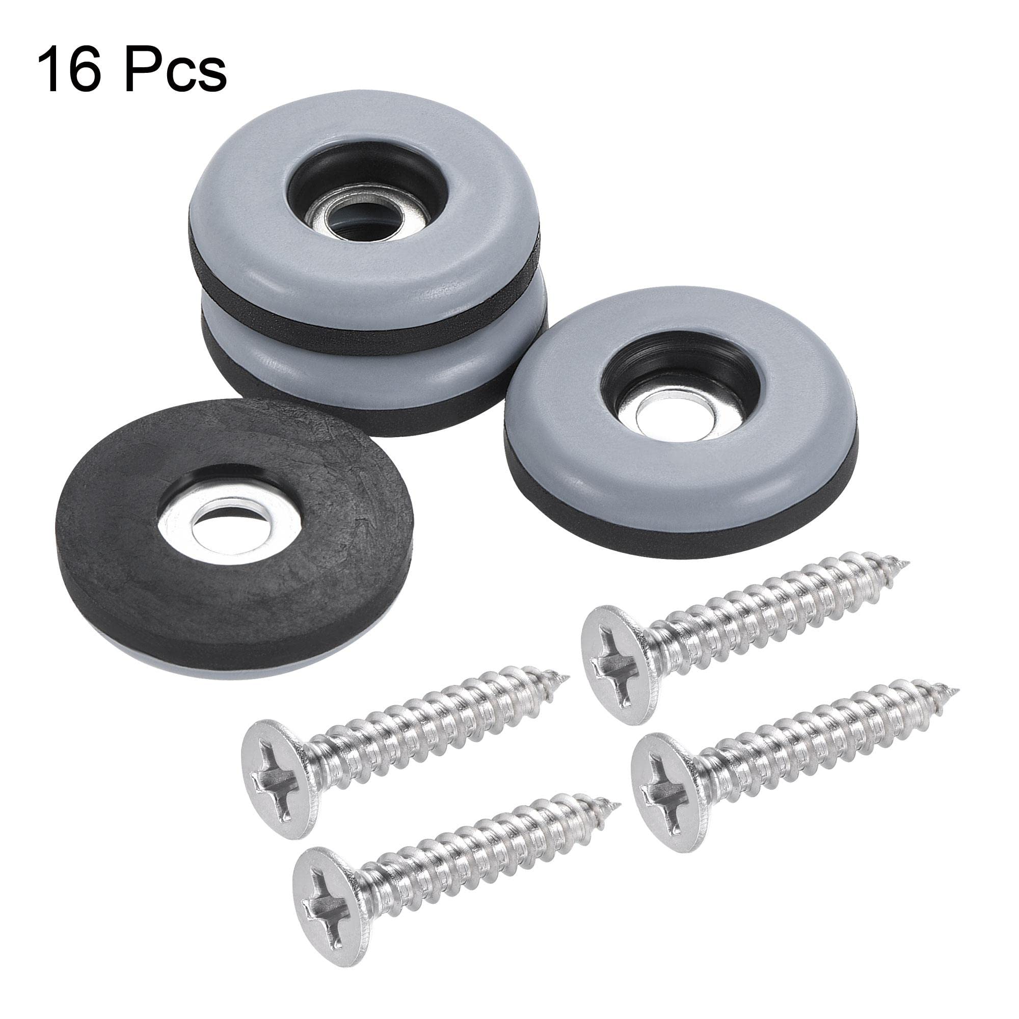Patins Adhésifs PTFE Pour Meubles – 25mm, Lot De 16, Vissables, Uxcell