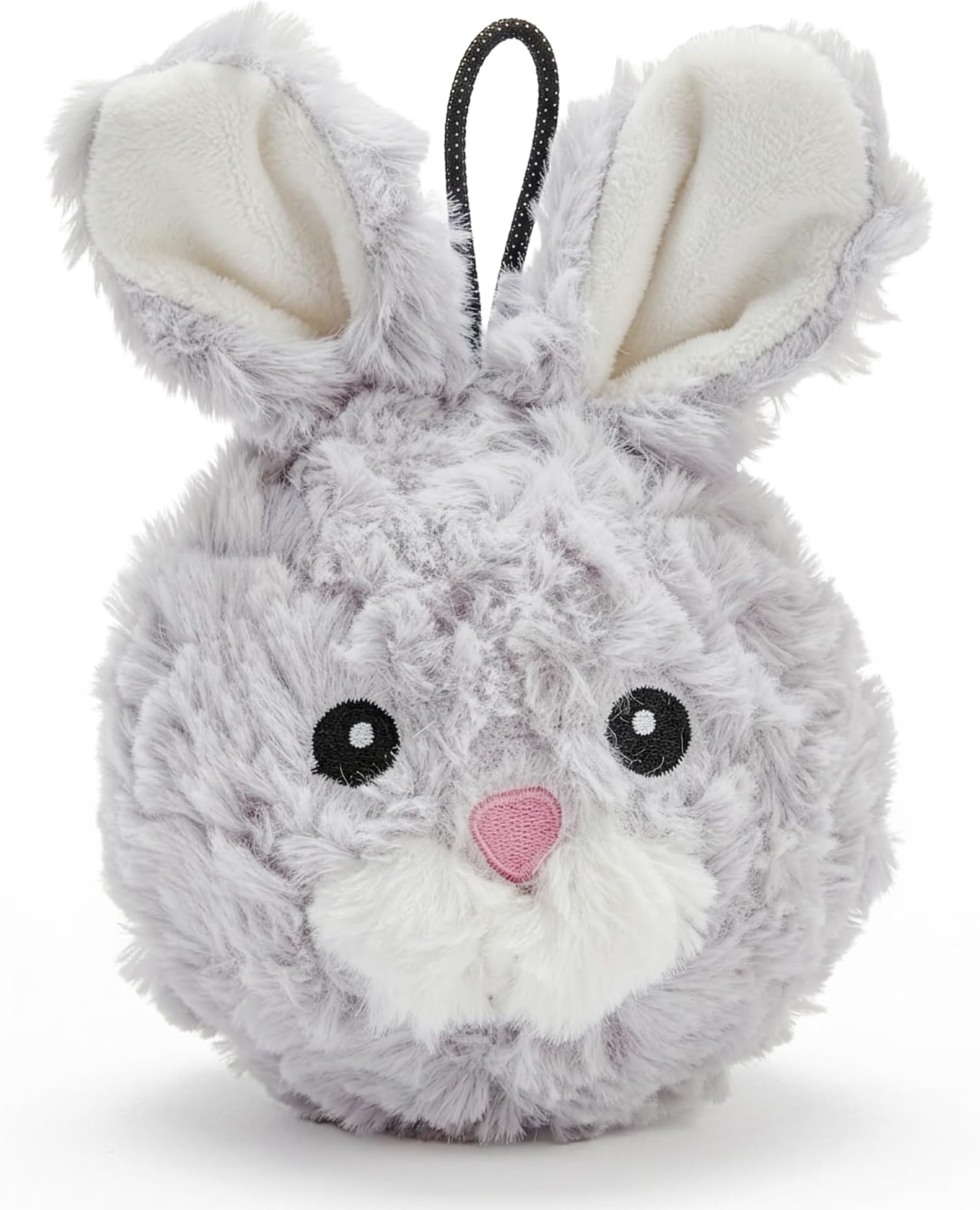 4 Inch Squeaky Rabbit Dog Plush Toy, Stuffing-Free Soft Plush, Durable Bouncy Squeaker Ball, Floats in Water, for Small & Medium Dogs