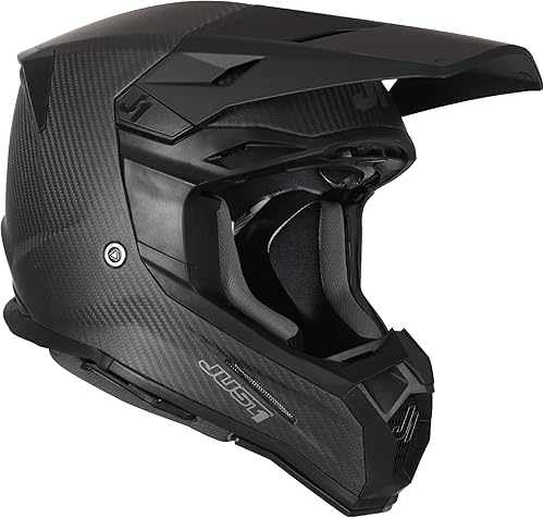 Miniatura 2 de Just1 Racing J22 - Casco de motocicleta todoterreno de fibra de carbono 3K para adultos, aprobado por ECEDOT