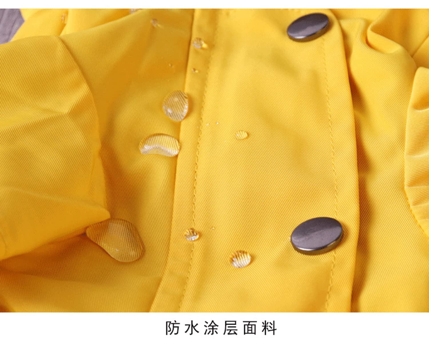 Skateboard Frog Veste de pluie pour chien avec fermeture éclair – Manteau de pluie résistant à l'eau – Élégant pour chien (taille L, jaune)