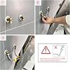 LED Light Shower Panel Tower System 5-in-1 Bathroom Shower Tower Column SUS304 Stainless Steel Rainfall & Waterfall Shower Head Massage Jet Tub Spout Handheld Shower brushed