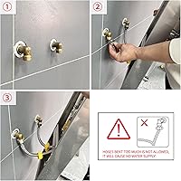 Vista 9 de MENATT Sistema de torre de paneles de ducha LED, sistema de panel de ducha de baño de acero inoxidable SUS304 con 4 chorros de cuerpo, lluvia, Negro