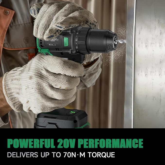 Taladro Atornillador Inalámbrico Schneider 20V MAX, Sin Escobillas, 70 N·m miniatura 4