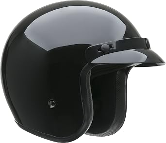 Vega Vintage Motorcycle Helmet for Men & Women, Classic Retro Open Face Design Lightweight DOT Certified for Motorbike Cruiser Moped Scooter ATV