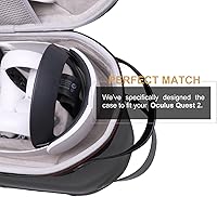 Vista 3 de LTGEM EVA Hard Case for Oculus Quest 2 Advanced All-in-One Virtual Reality Headset Black