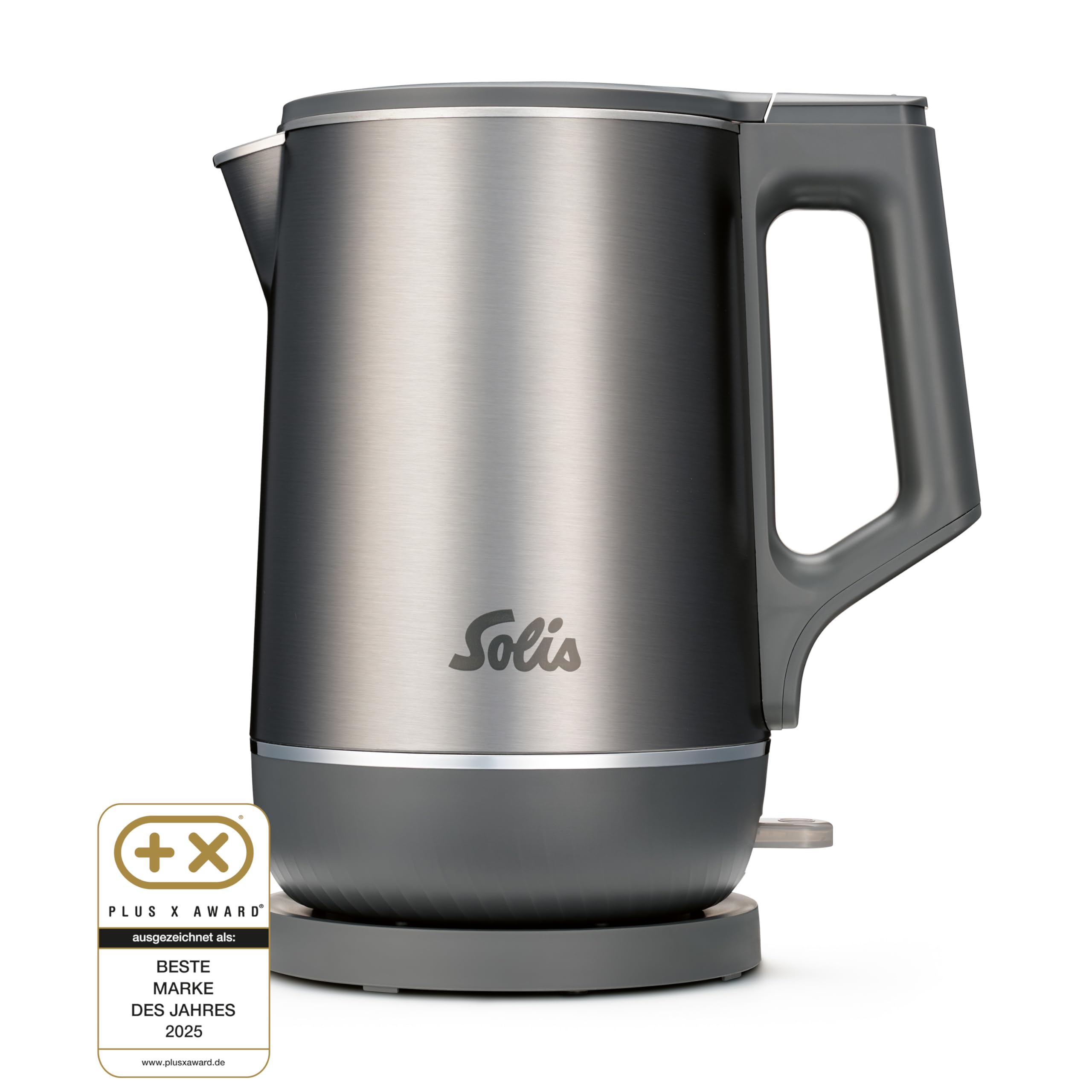 Solis Eco Boil Wasserkocher (Typ 5520) – leise & schnell für entspannte Genussmomente, bis zu 25% effizienter dank 3D-Heizsystem, 0,2 l Mindestfüllmenge, doppelwandig, BPA-frei & leicht zu reinigen