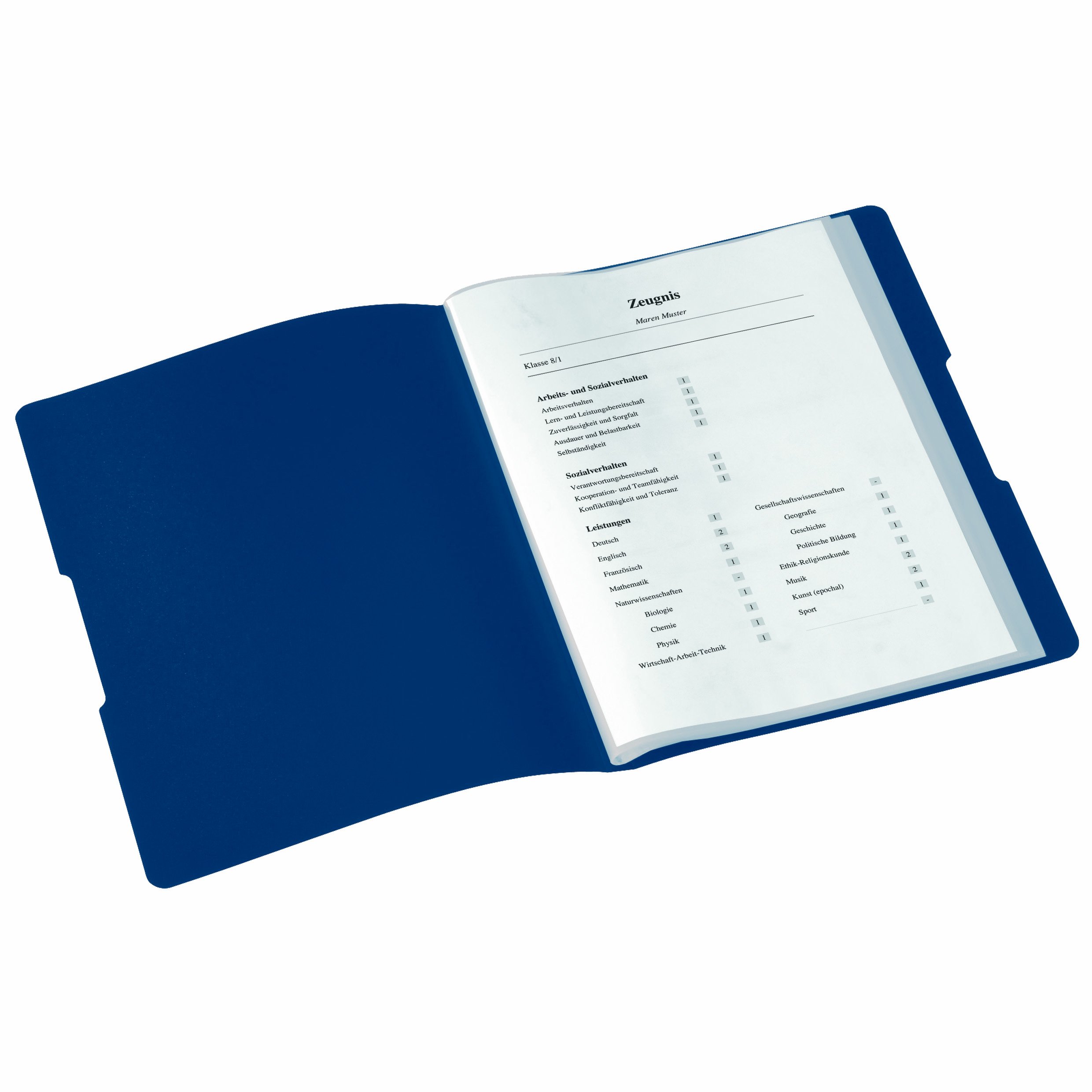Herlitz Easy Orga 11208360 - Paquete de 120 carpetas, (poliestireno, A4), color azul
