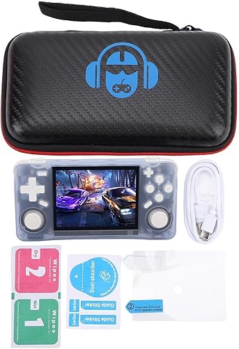 Miniatura 5 de POCREATION Consola de juegos de mano retro, reproductor de juegos portátil con pantalla HD de 3.5 pulgadas con batería de 4000 mAh para múltiples