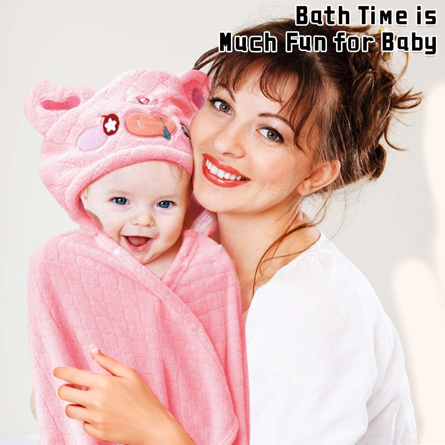 Toallas con capucha para niños pequeños, toallas con capucha, toallas de baño para niñas de 0 a 5 años, paquete de 2 toallas de baño absorbentes con capucha para niños pequeños, toallas de baño