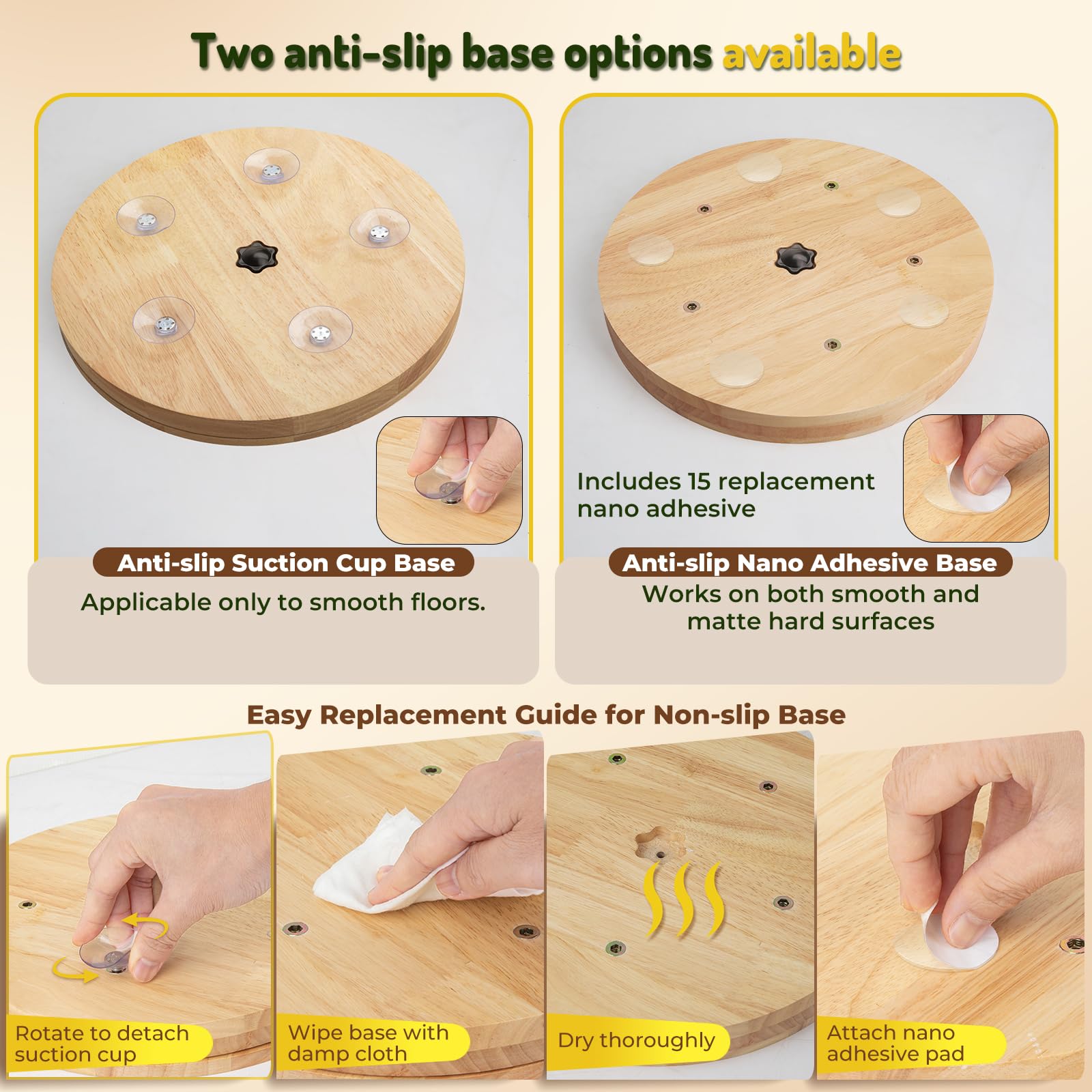 Planche à Griffer pour Chien avec Boîte à Friandises, Vert | Jouet Chien Interactif Réglable Pour un entretien Sans Stress,Planche à Friandises Puzzle Pour Chiens de Toutes