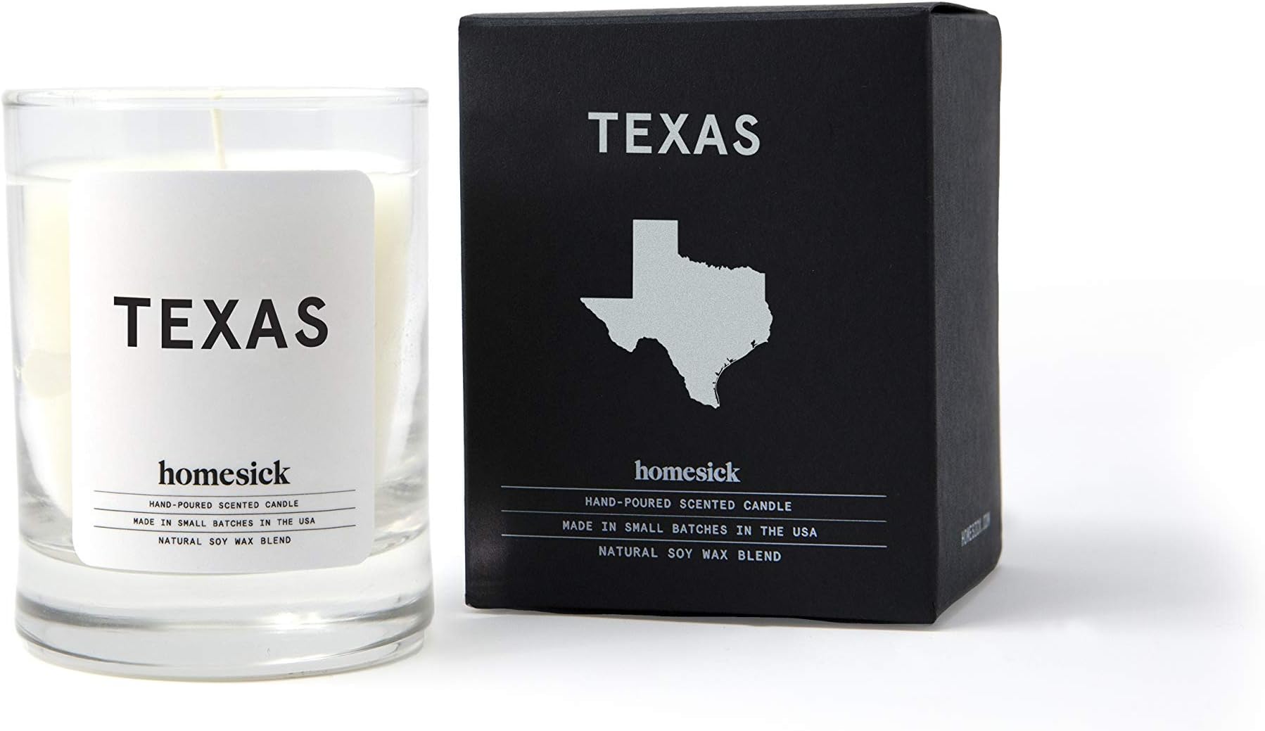Homesick Texas Mini Scented Candle (10 to 12 hr Burn Time), 1.5 oz
