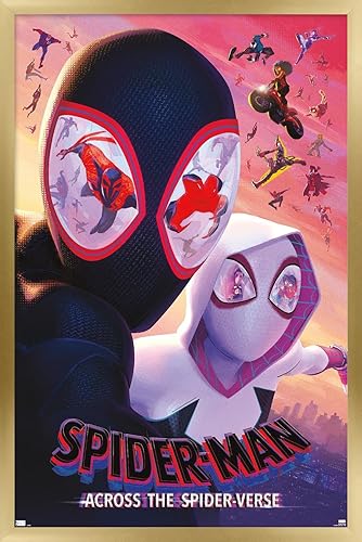 Miniatura 7 de Trends International Marvel Spider-Man Across The Spider-Verse - Póster de pared de una hoja, 14.725 x 22.375 pulgadas, versión enmarcada en blanco