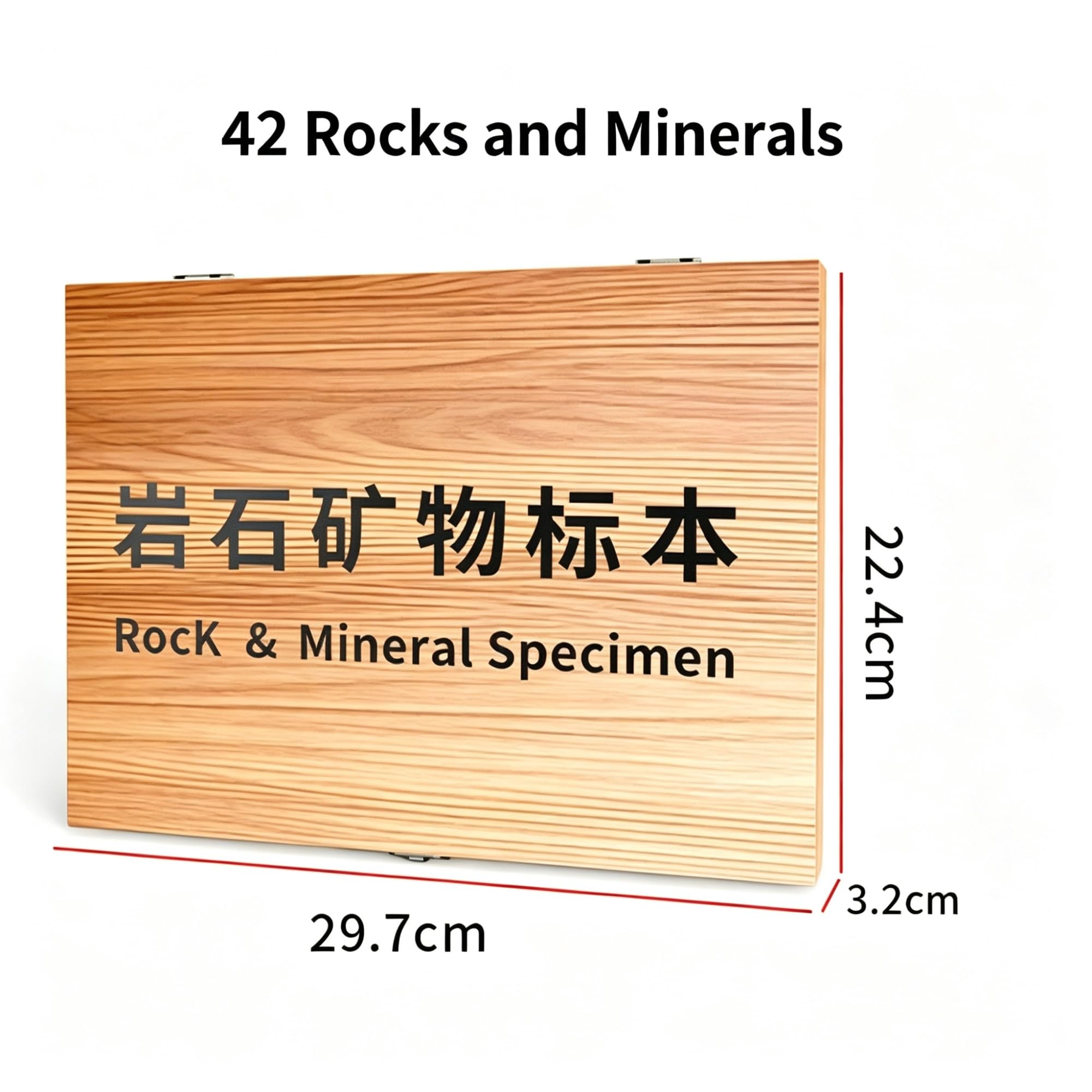Metamorphic Rocks Display Box, Metamorphic Rocks Kit | Gesteinsproben-Ausstellungsset For Sammlungs- Und Bildungszwecke, For Erlernen Des Studiums Der Geologie(42)