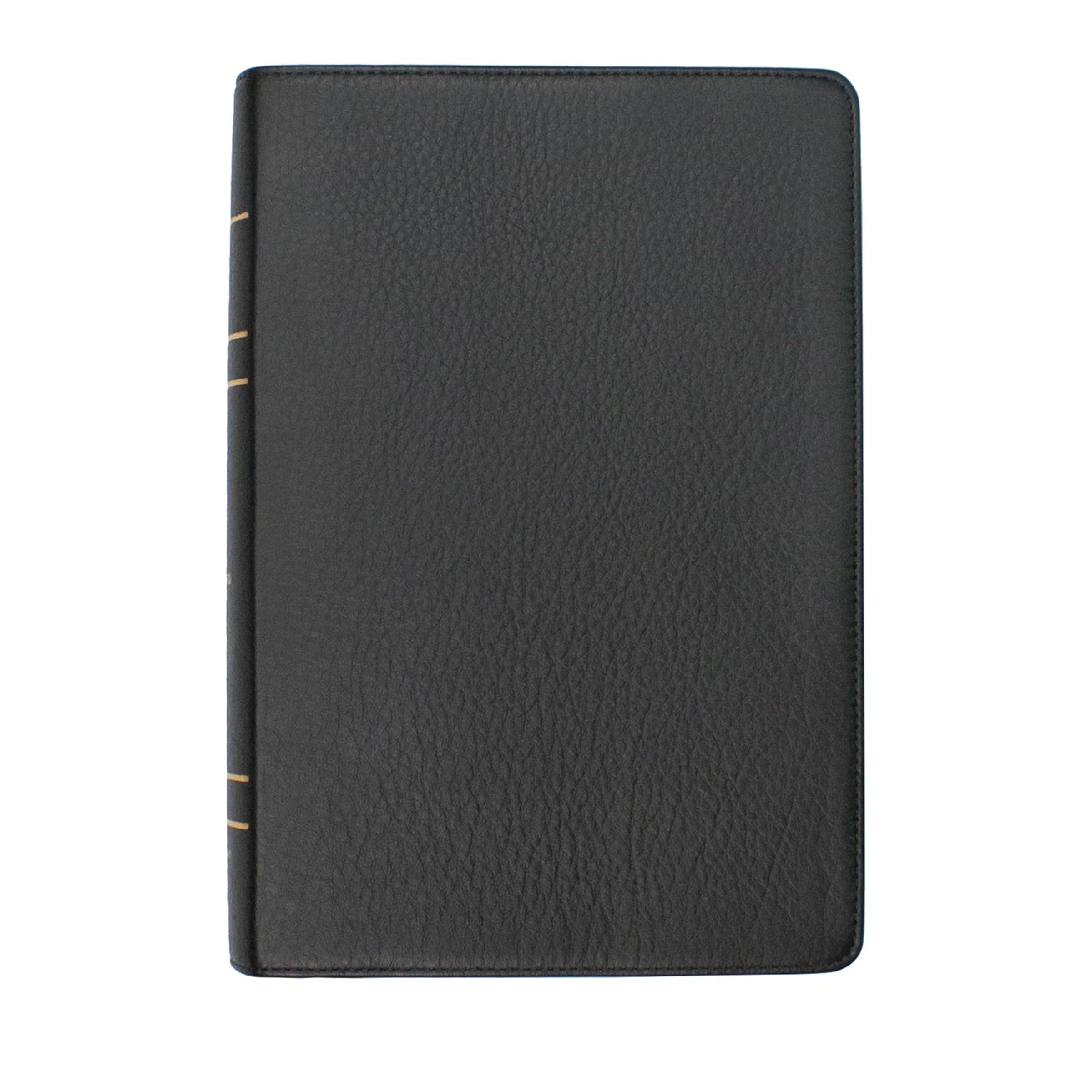 LSB Holy Bible, Large Print, Black Premium Genuine Leather: Legacy Standard Bible in a Single-Column, Wide-Margin, Lay-Flat, Red Letter Format with 2 Ribbon Markers, 40 GSM Paper & Gold Gilded Pages