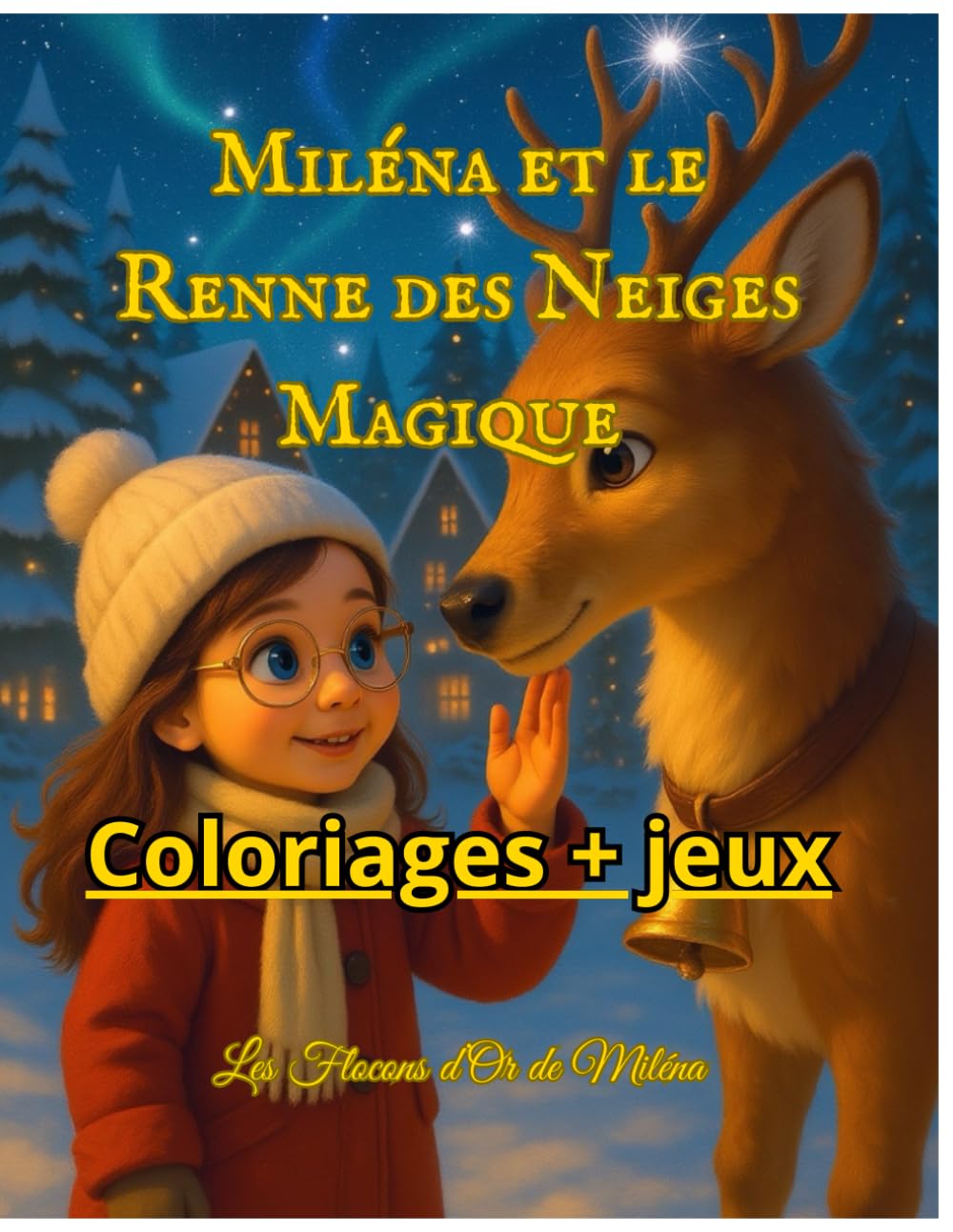 Miléna et le Renne des Neiges Magique – Mon Grand Cahier d’Activités: Coloriages, jeux magiques et activités d’hiver pour enfants de 3 à 7 ans
