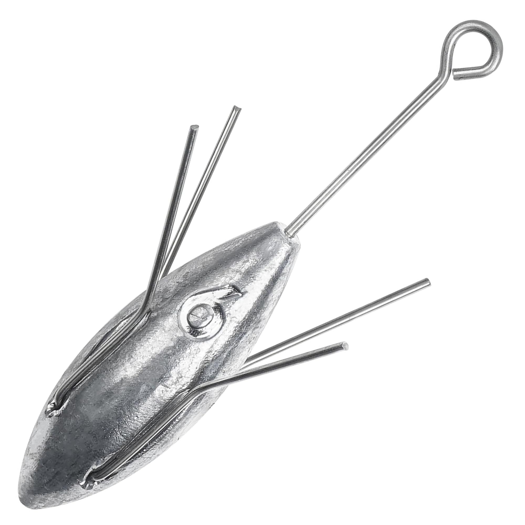 Sputnik Sinker Weights,2pcs or 5pcs Surf Fishing Long Tail Lead Weights Casting Sinker 3OZ-7OZ Spider Weight Catfish Beach for Saltwater Fishing Sand Ocean Sea (6oz - 5pcs)