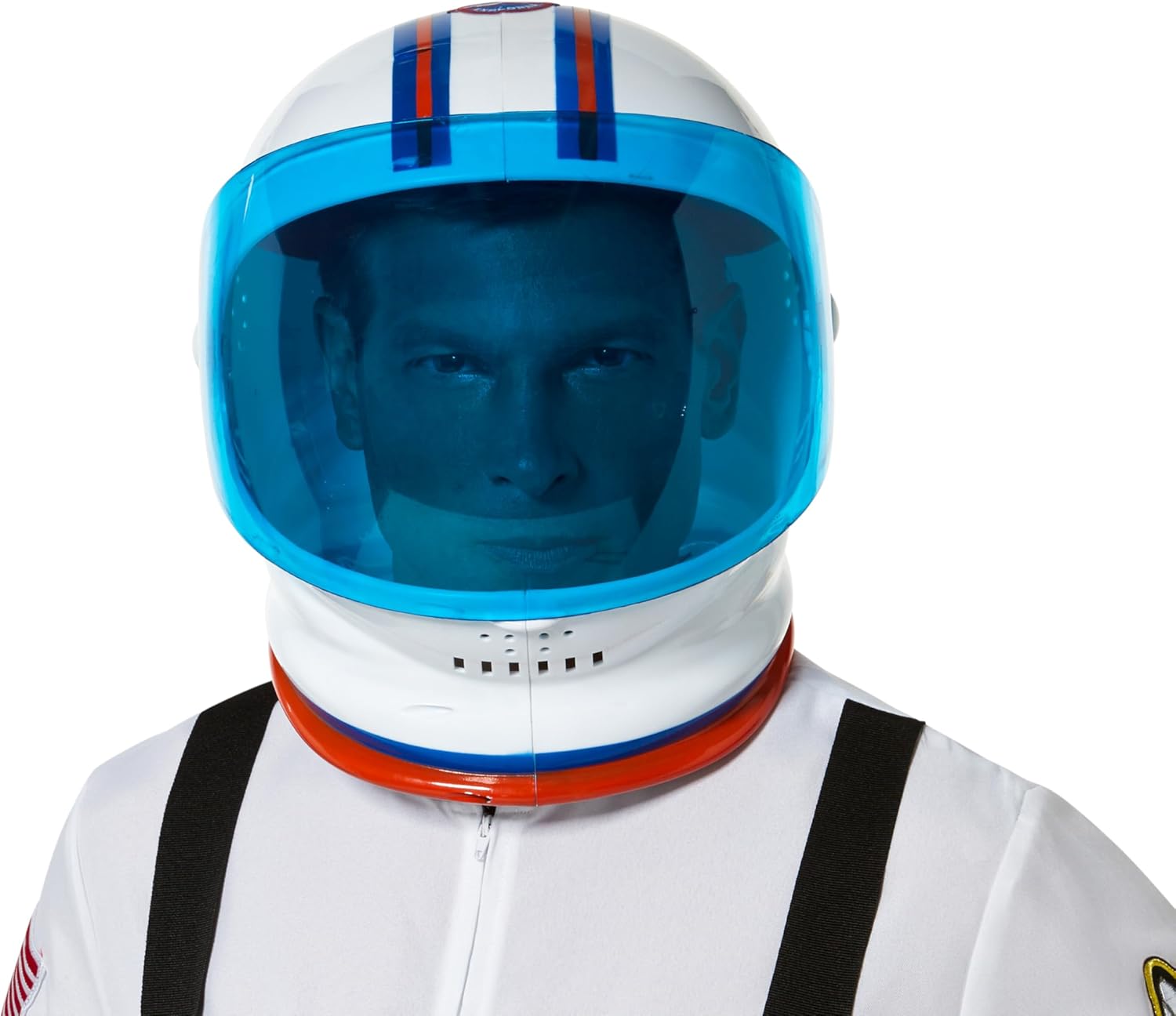 Rubies Charades Unisex Adult Astronaut Helmet Costume Headwear, White, Standard US