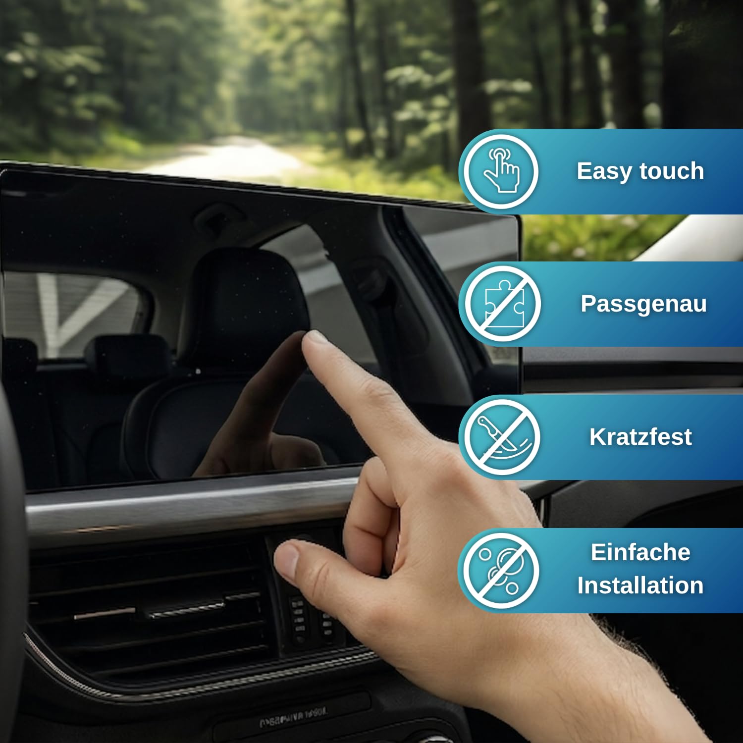 Displayschutzfolie transparent passend für Mercedes E-Klasse W214, S214, X214 2023-2030: Superscreen Tacho, Radio, Multimedia, Navi, Bildschirm, Infotainment Touchscreen