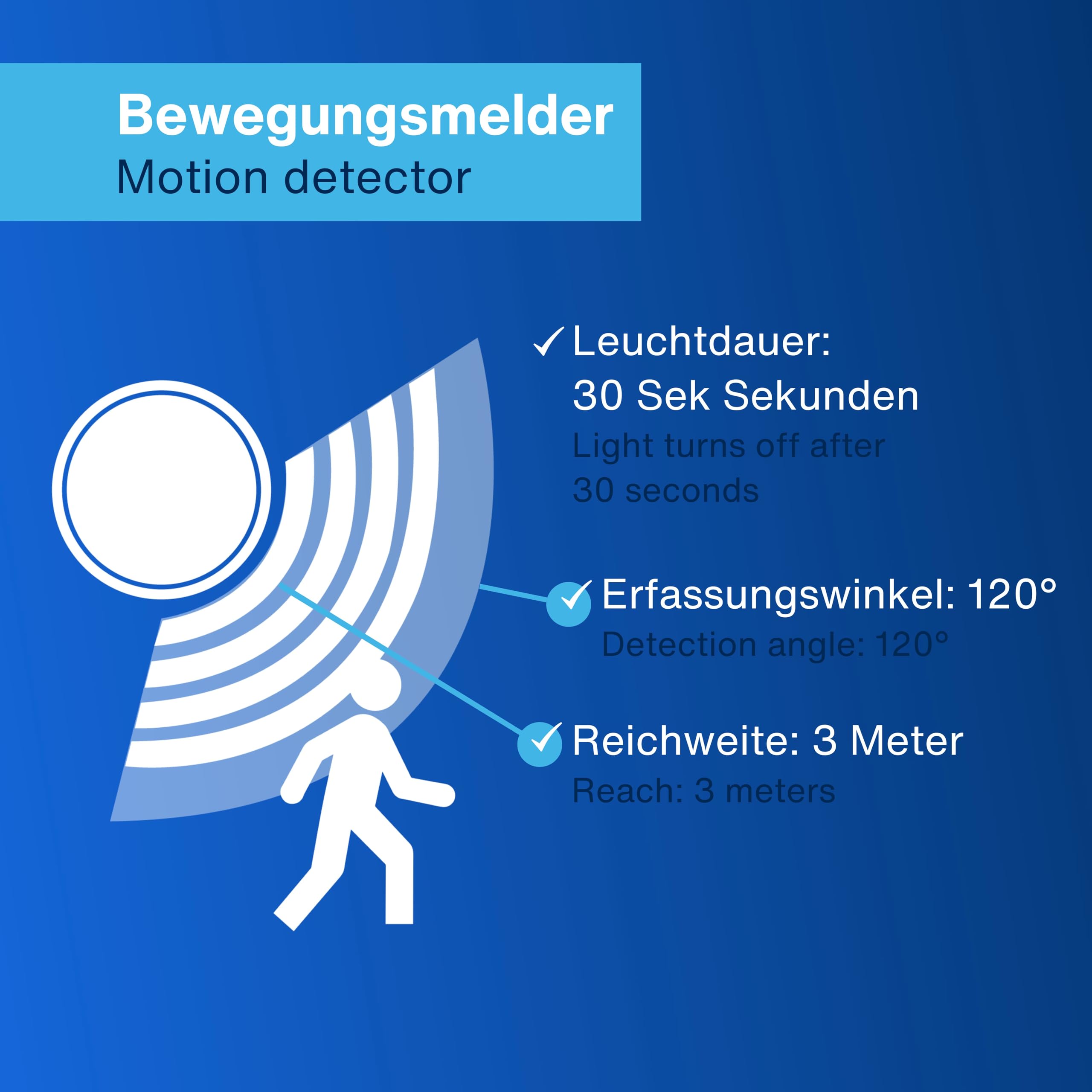 REV Lampa ścienna LED z akumulatorem i czujnikiem ruchu, 180 lm, bezprzewodowa, ściemniana, obracana o 360°, idealna na kemping, do garażu, piwnicy, IP54, srebrna