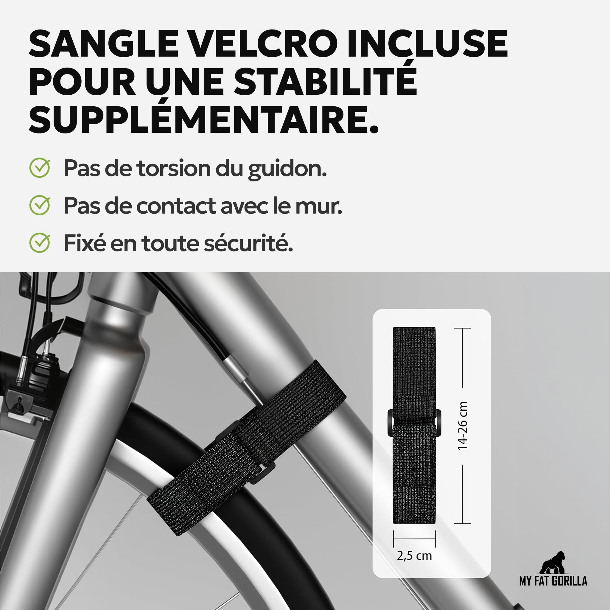 Porte Velo Mural en Bambou - Support Velo Mural - Accroche Velo Mural | BAM BOO BOX Accroche Velo Mural - Support Mural Velo pour Garage, en Bambou Robuste avec Rangement pour Casque