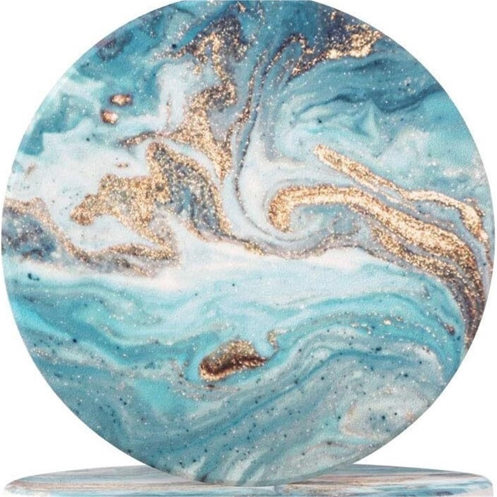 Beach Star Shell Ceramic Coaster Absorbent Heat Resistant Dining Coffee Drink Mat Home for kitchen(Color3)