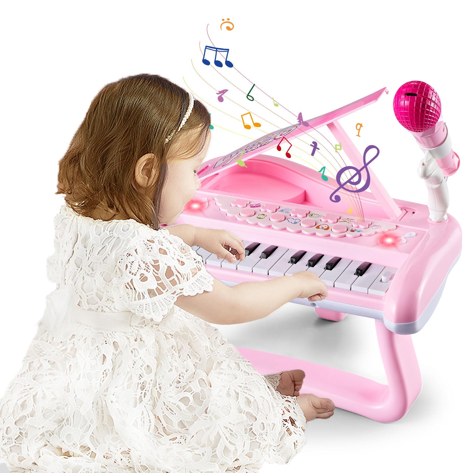 GOPLUS Clavier de Piano Enfant à 31 Touches,Jouet Piano Électronique