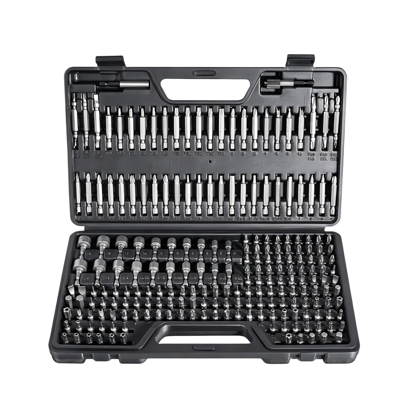 Premium 214 Piece Steel Screwdriver Bit Collection with Hexagonal Star and Security Bits for Multiple Jobs for Maintenance